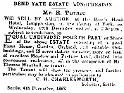 Property and Land Sales  1883-12-15 CHWS